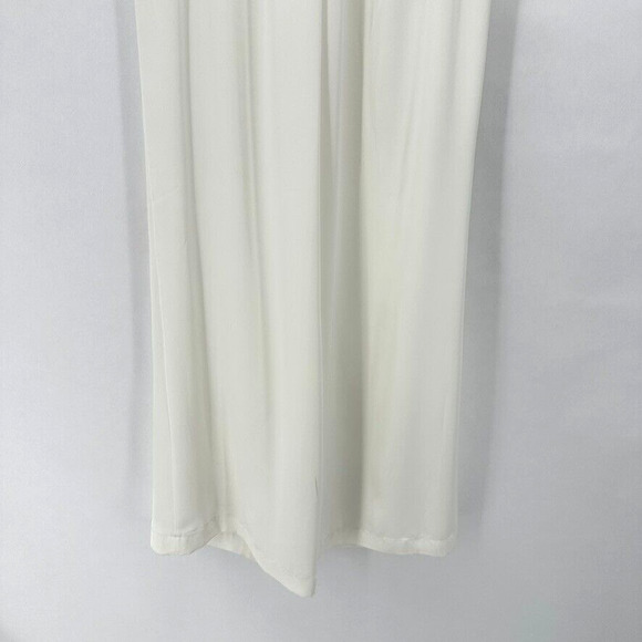 Ramy Brook Dress Pants Wide Leg Pants Size 2 White‎ Lined Coastal Preppy City - Picture 3 of 12